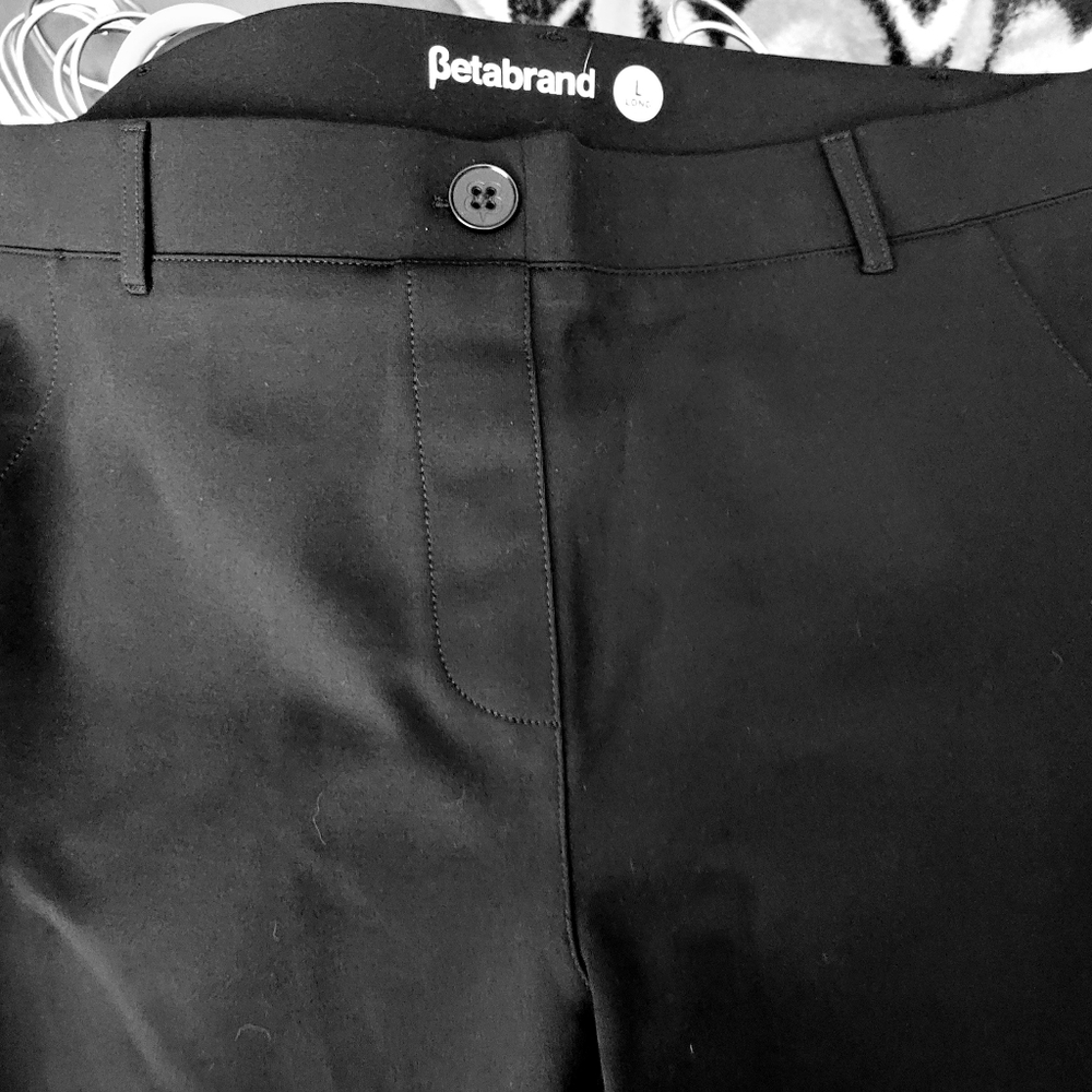 NEW Betabrand Boot Cut Black Pants